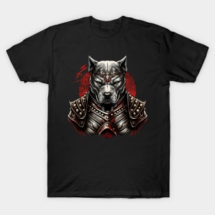 Pitbull in Samurai Mode T-Shirt